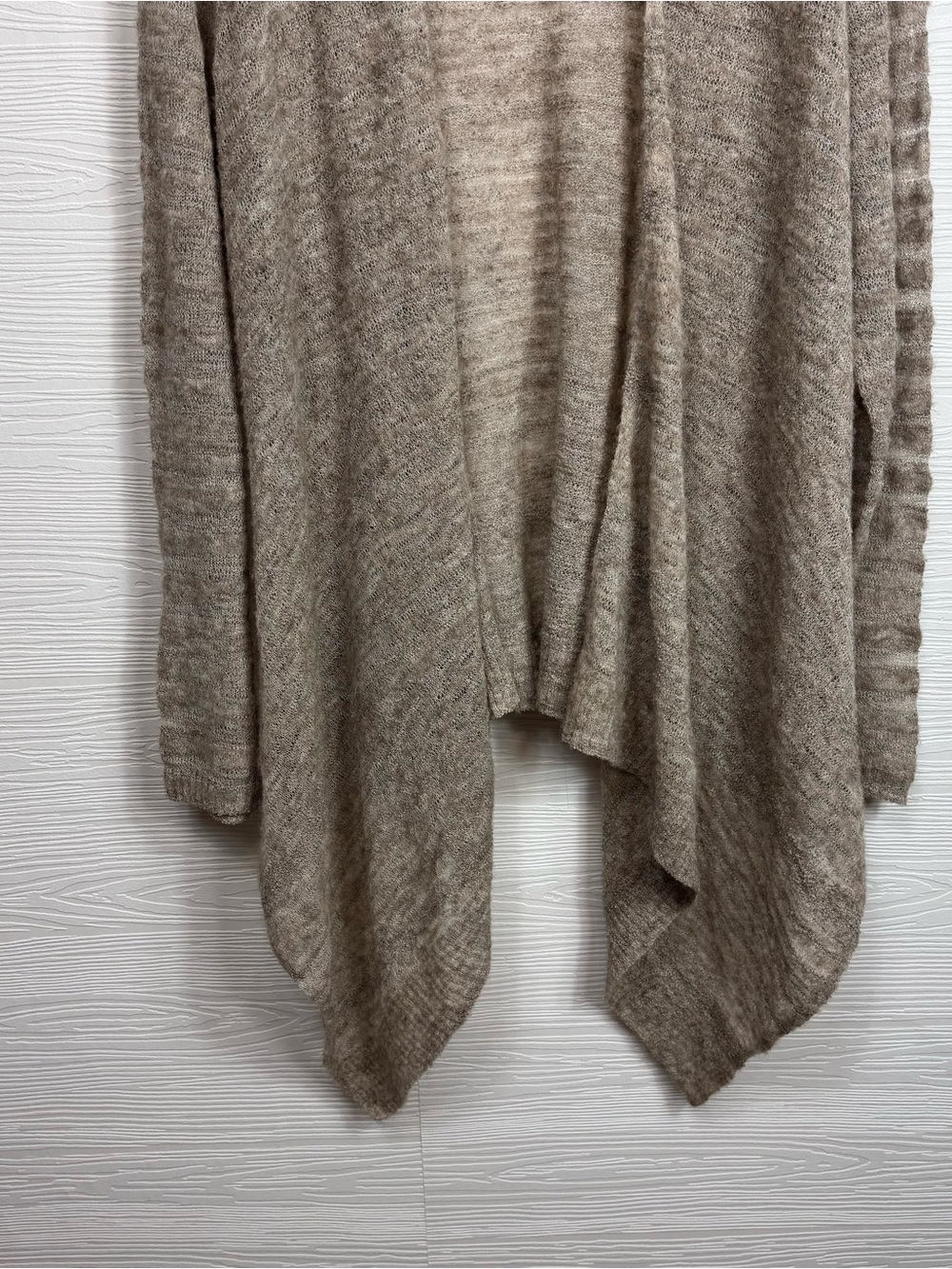 Eileen Fisher Light Knit Waterfall Cardigan Baby Alpaca/ Wool Luxury XL - Picture 3 of 9